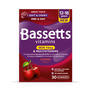 Review of Bassetts Vitamins 12-18 Iron & Multivitamins Cherry 30 Gummies