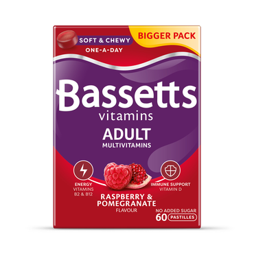 Review of Bassetts Vitamins Adult Multivitamins Raspberry & Pomegranate 60 Pastilles