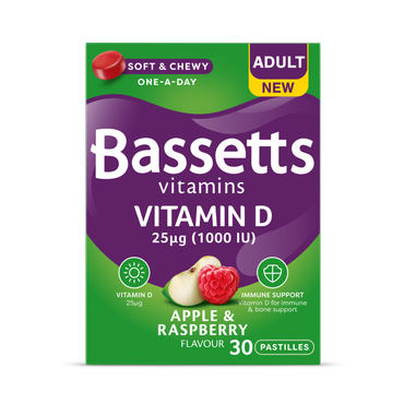 Review of Bassetts Vitamins Adult Vitamin D  Apple & Raspberry 30 Pastilles