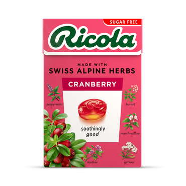 Ricola Cranberry Swiss Herbal Sweets Box 45g