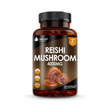 Review of New Leaf Products Reishi Mushroom Capsules 120 capsules