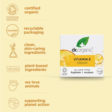 Dr Organic Vitamin E Cream 50ml image 4