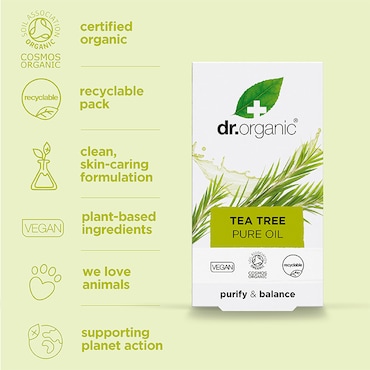 Dr Organic Tea Tree Pure Oil 10ml image 5