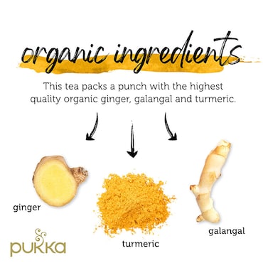 Pukka Organic Three Ginger Tea 20 Tea Bags image 3