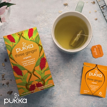 Pukka Organic Three Ginger Tea 20 Tea Bags image 5