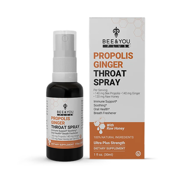 Review of BEE&YOU Propolis Raw Honey Throat Spray with Ginger 30ml