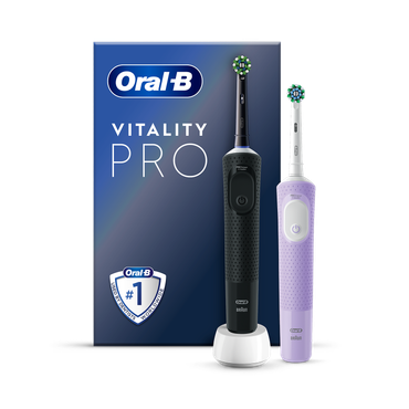 Review of Oral-B Vitality PRO Electric Rechargeable Toothbrush Black & Lilac (Duo Pack)