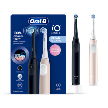 Review of Oral-B iO2 Rechargeable Night Black & Calm Pink Toothbrush Duo Pack