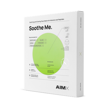 Review of Box Of Aimx Soothing Sheet Mask With Peptides Soothe Me 5 Sheets X 25ml