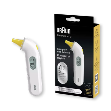 Review of Braun Compact Thermoscan Ear Thermometer White IRT3030