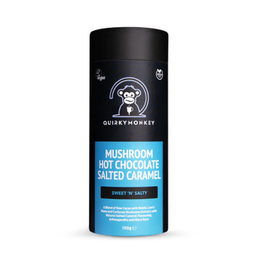Review of Quirky Monkey Salted Caramel Mushroom Hot Chocolate (Sweet ‘N’ Salty) 150g