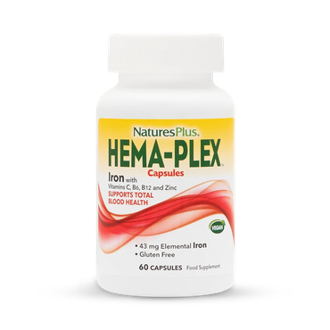 Review of NaturesPlus HEMA-PLEX Iron with Vitamins B, C & Zinc 60 Capsules