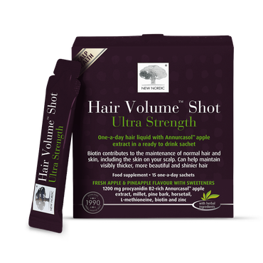 Review of New Nordic Hair Volume Shot Apple and Pineapple 15 Sachets
