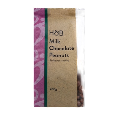 Holland & Barrett Milk Chocolate Peanuts 200g image 1