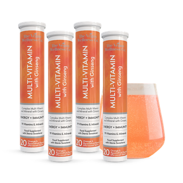 Review of The Vegan Wellness Co. Multivitamin With Ginseng 80 (4x20) Orange & Passionfruit Flavour Effervescent Tablets 80 Tablets