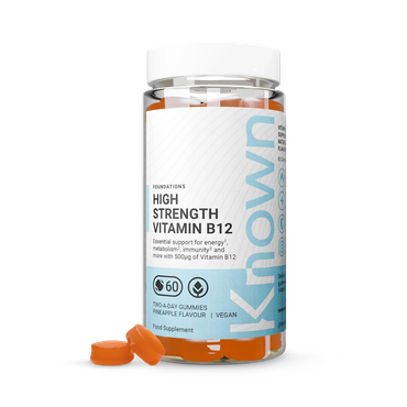 Review of Known Nutrition High Strength Vitamin B12 500mcg Pineapple Flavour 60 Gummies