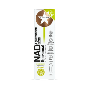Reviews for Starpowa NAD+ Glutathione Liquid Liposomal Pineapple 250 mg 14  Sachets
