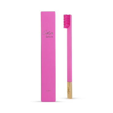 Review of APRIORI Bubblegum Pink Gold Soft Toothbrush