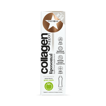 Review of Starpowa Vegan Collagen Liquid Liposomal Green Apple 14 Sachets