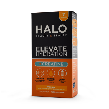 Review of Halo Health and Beauty Limited ELEVATE Hydration +Creatine Electrolytes Tropical x7 Sachets