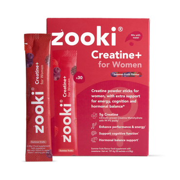 Review of Zooki Creatine+ For Women Powder Summer Fruits Flavour 30 Sachets