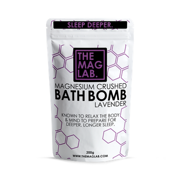 Review of The Mag Lab. Sleep Deeper Magnesium Crushed Bath Bomb 200G
