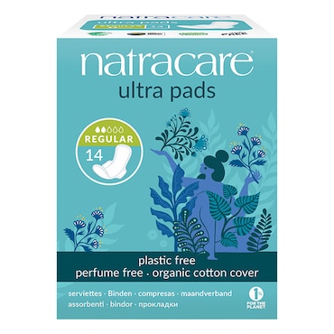 Natracare Natural Organic Ultra Pads with Wings 14 Normal