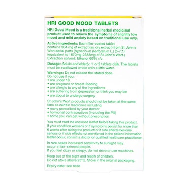HRI Good Mood St John's Wort 30 Tablets image 2