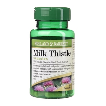 Holland & Barrett Milk Thistle 50 Capsules image 2