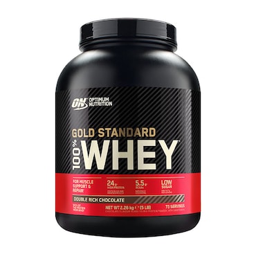 Optimum Nutrition Gold Standard 100% Whey Protein Double Rich Chocolate 2.26kg image 1