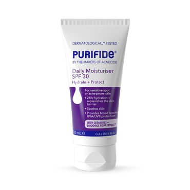 Review of Purifide by Acnecide Daily Moisturiser UVA + UVB SPF 30, 24 Hour Hydration, 50ml