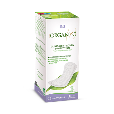 Review of Organyc Panty Liners Flat Light Flow 24’s