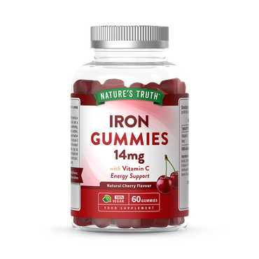 Review of Nature's Truth Iron 14mg 60 Cherry Flavour Vegan Gummies