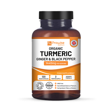 Review of Prowise Healthcare Organic Turmeric Capsules High Strength 1440mg  120 Turmeric Capsules with Black Pepper, Ginger & Curcumin