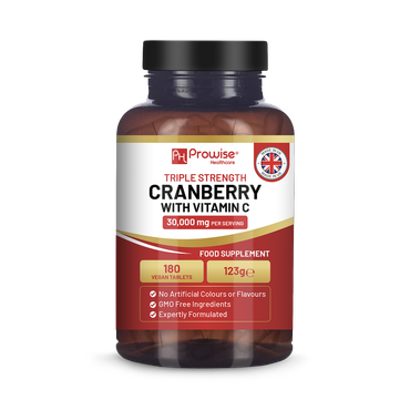 Review of Prowise Healthcare Triple Strength Cranberry 30,000mg Added with Vitamin C I 180 Vegan Tablets