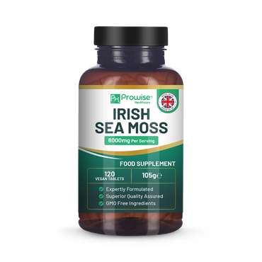 Review of Prowise Healthcare Irish Sea Moss Tablets High Strength 6000mg 120 Vegan Tablets