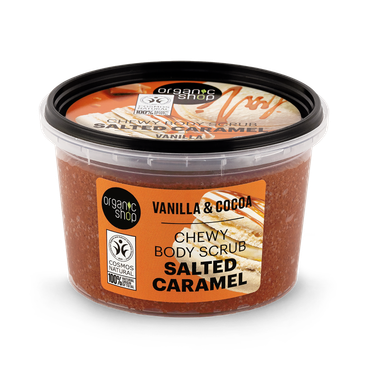 Review of Organic Shop Salted Caramel Chewy Body Scrub Vanilla & Cocoa 250ml