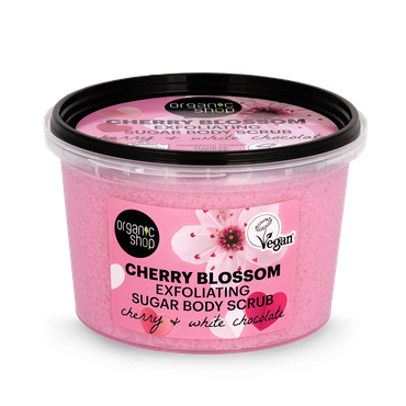 Review of Organic Shop Cherry Blossom Exfoliating Sugar Body Scrub 250ml