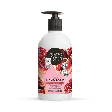 Review of Organic Shop Vitamin Hand Soap Pomegranate & Patchouli 500ml