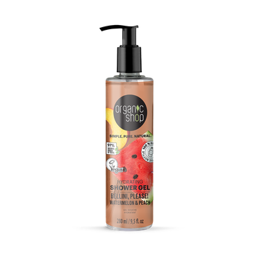 Review of Organic Shop Hydrating Shower Gel Bellini, Please! Watermelon & Peach 280ml