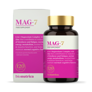 Review of Bionutrica Mag7 - Magnesium complex 7 in 1 with Glycinate, Malate, Citrate, Taurate, Lactate, Oxide and Zinc - 2400mg - 120 capsules