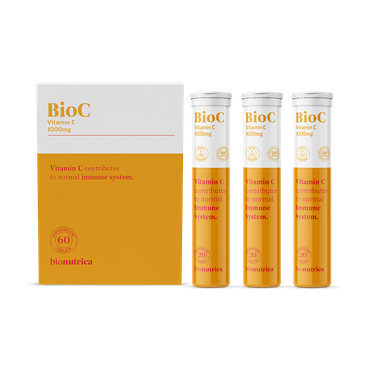 Review of Bionutrica BioC - Vitamin C (1000mg) 60 Effervescent Tablets Orange Flavour - Immunity Support