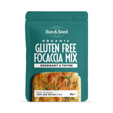 Review of Sun & Seed Organic Gluten Free Focaccia Mix Rosemary & Thyme 300g