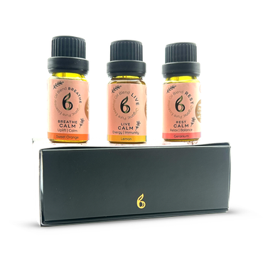 B Calm Essential Oil Blend Gift Set – Stress, Energy & Sleep