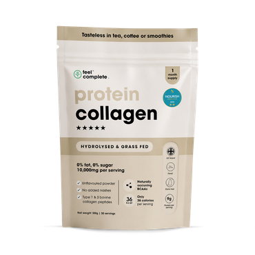 Review of Feel Complete Protein Collagen Powder - Unflavoured Bovine Peptides 10,000mgs - 1 Month Supply 300g
