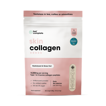 Review of Feel Complete Skin Collagen Powder - Unflavoured Bovine Peptides 10,000mgs - 1 Month Supply 300g