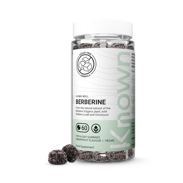 Review of Known Nutrition Berberine Grapefruit Flavour 60 Gummies 60Gummy
