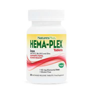 Review of NaturesPlus Hema-Plex Iron with Vitamin B, C & Zinc - NaturesPlus Hema-Plex 30 Tablets