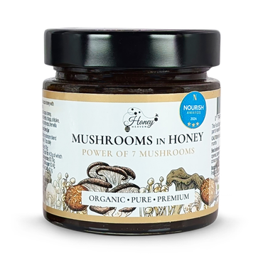 Review of Honey Heaven Organic Mushrooms in Honey 300g Lion's Mane, Reishi