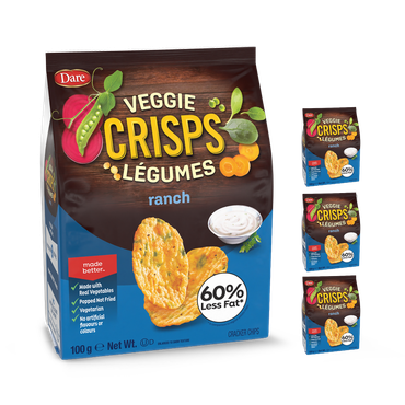 Review of Veggie Crisps - Ranch 4 x 100g Bags